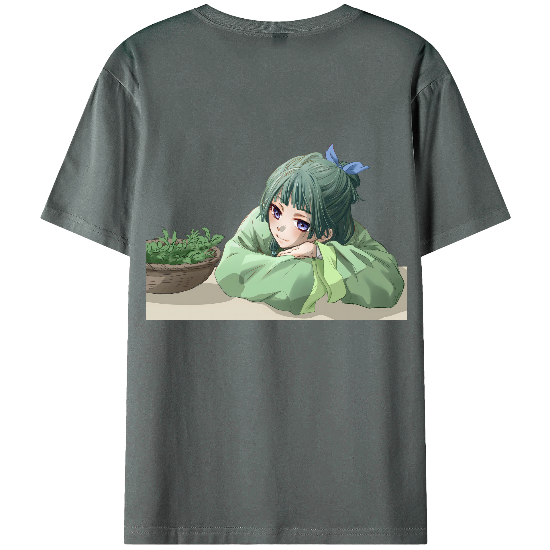 （画像用） 薬屋のひとりごと The Apothecary Diaries 綿100％ メンズ半袖Tシャツ（バックプリント） 通気性